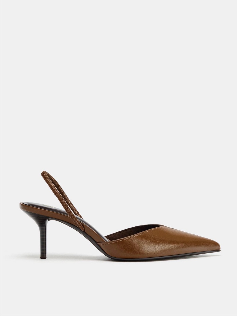 Brown Slingback Heels - Picture 3 of 5
